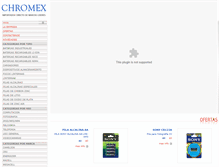 Tablet Screenshot of chromex.com.ar